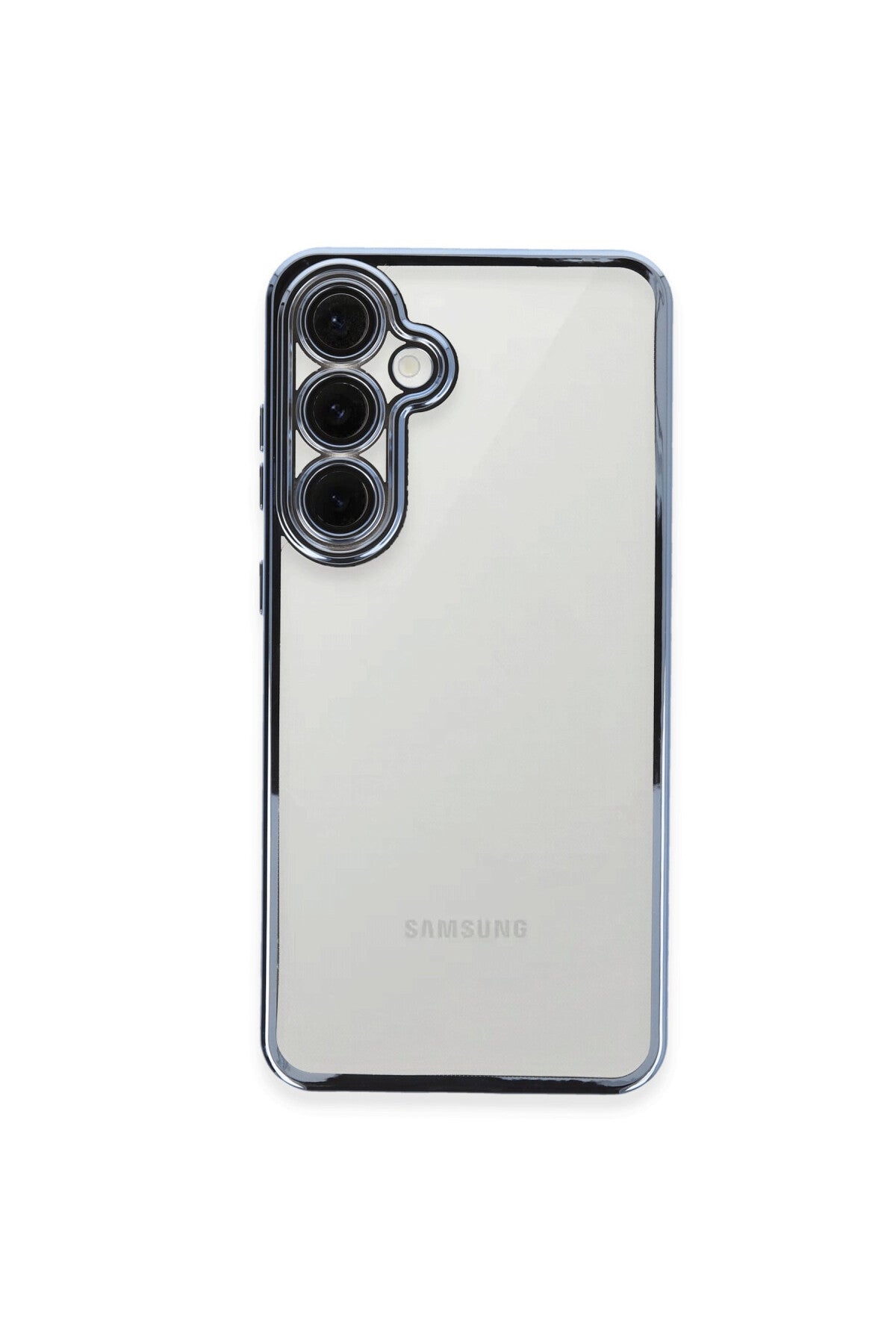 Samsung Galaxy S24 FE Uyumlu Kılıf Lensli Silikon - Lacivert