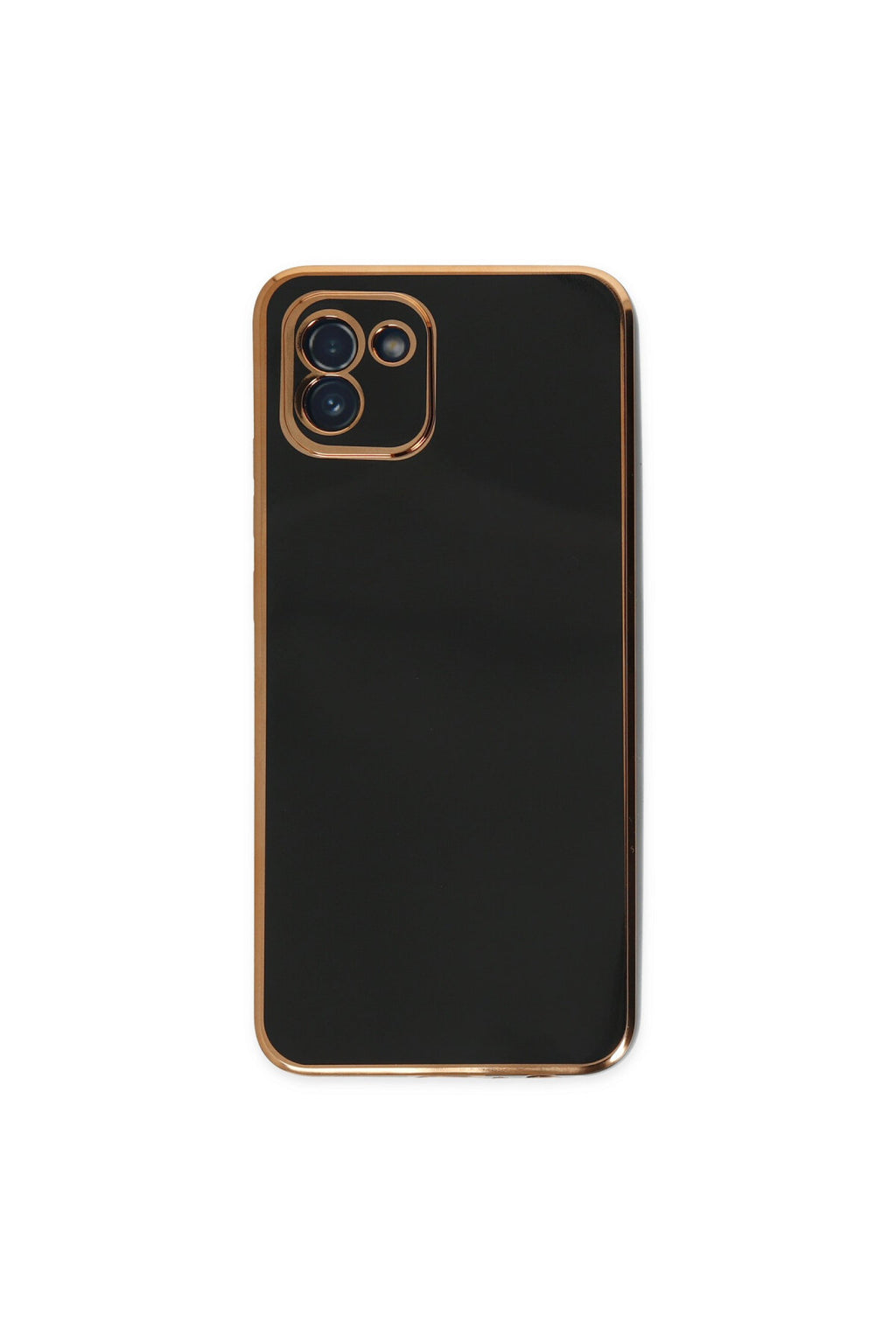 Samsung Galaxy A03 Uyumlu Kılıf Volet Silikon - Siyah