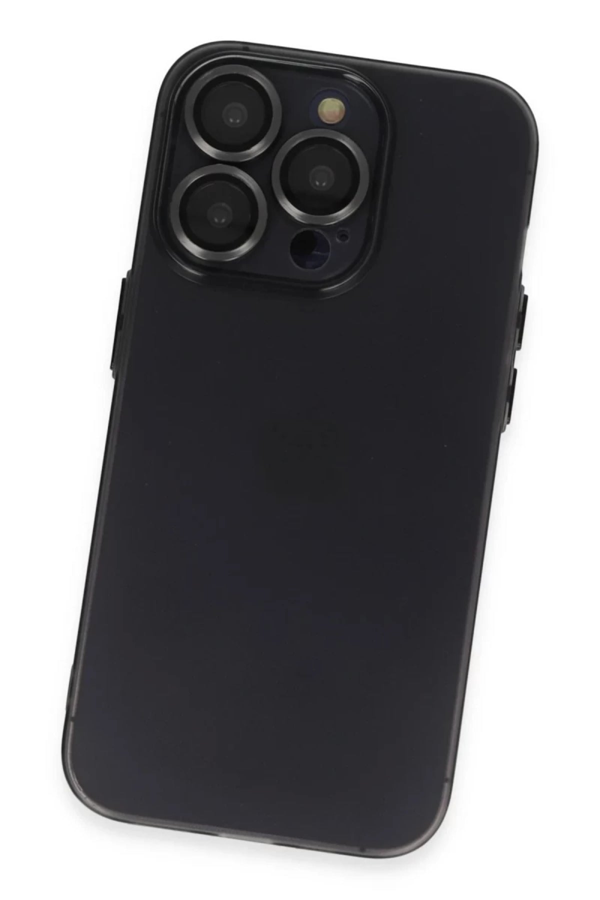 Apple iPhone 13 Pro Uyumlu Kılıf Luko Lens Silikon - Siyah