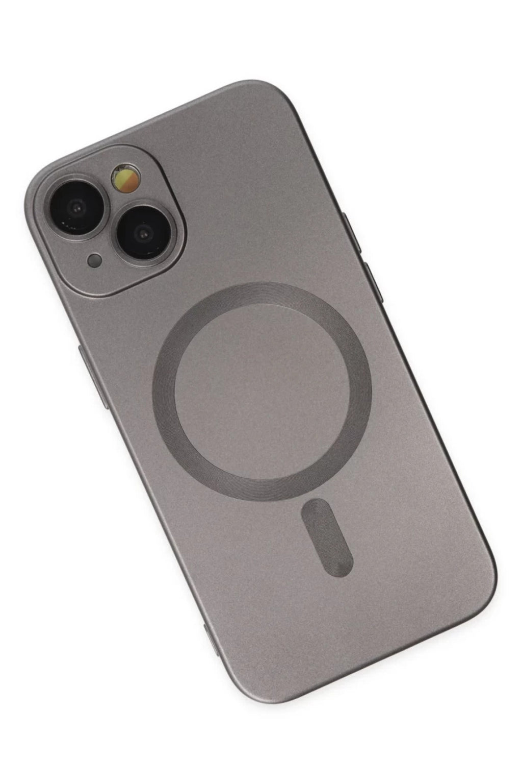 Apple iPhone 14 Plus Uyumlu Kılıf Moshi Lens Magneticsafe Silikon - Füme