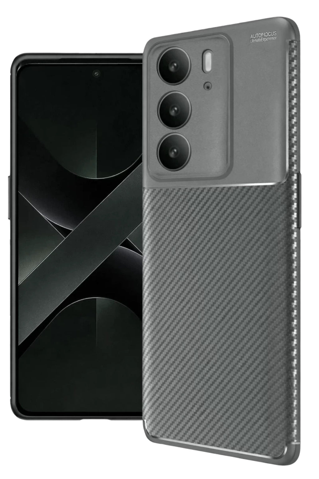 Realme C75 4G Uyumlu Auto Focus Karbon Kapak - Gri