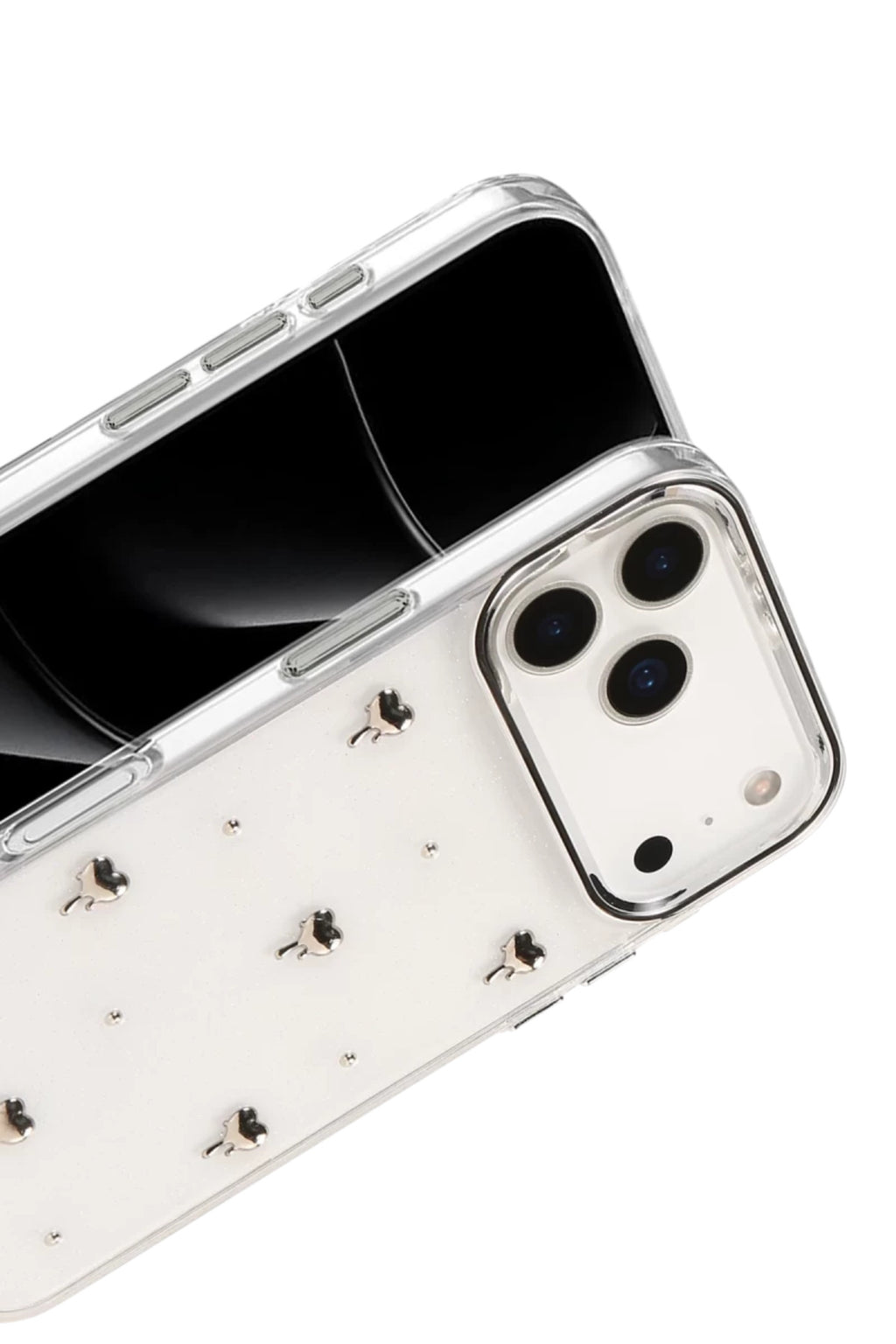 Apple iPhone 17 Pro Uyumlu Fiyonk Desenli Kapak - Desen 1