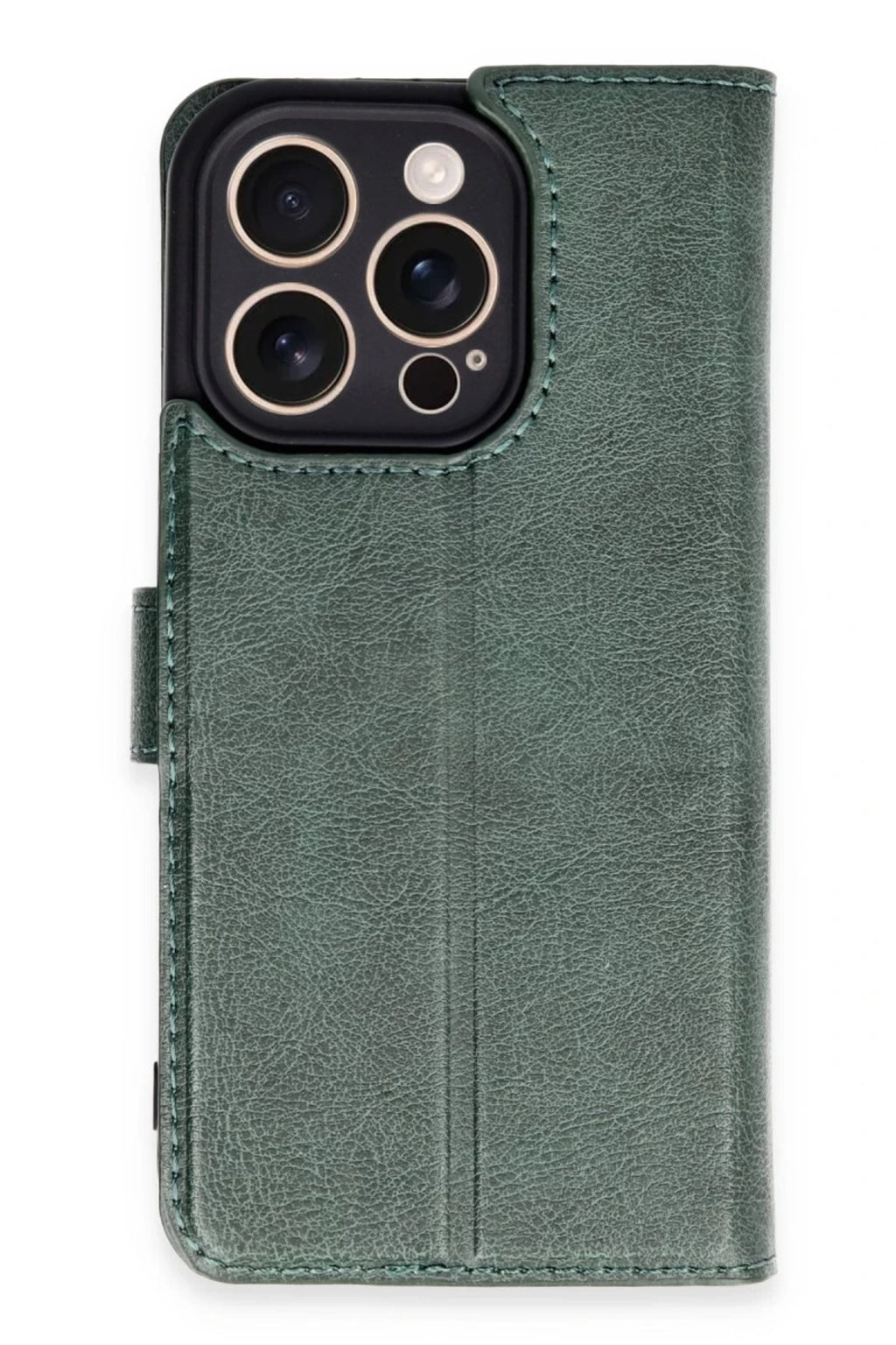 Apple iPhone 16 Pro Uyumlu Kılıf Trend S Plus Kapaklı Kılıf - Yeşil