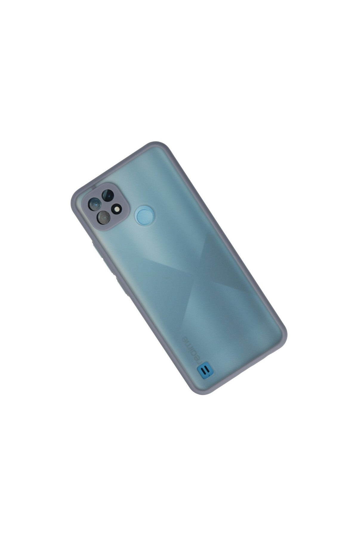 Realme C21 Uyumlu Kılıf Montreal Silikon Kapak - Gri