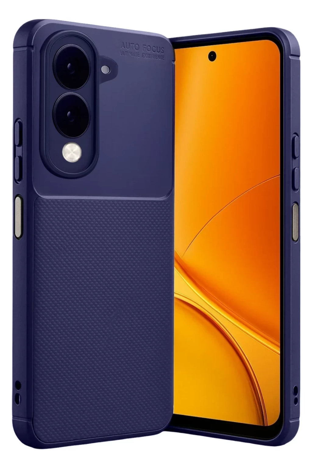 Vivo Y29S Uyumlu Auto Focus Karbon Kapak - Lacivert