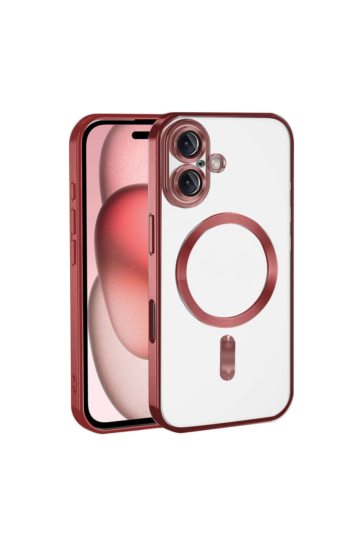 Apple iPhone 17 Uyumlu Kross Magneticsafe Kapak - Kırmızı