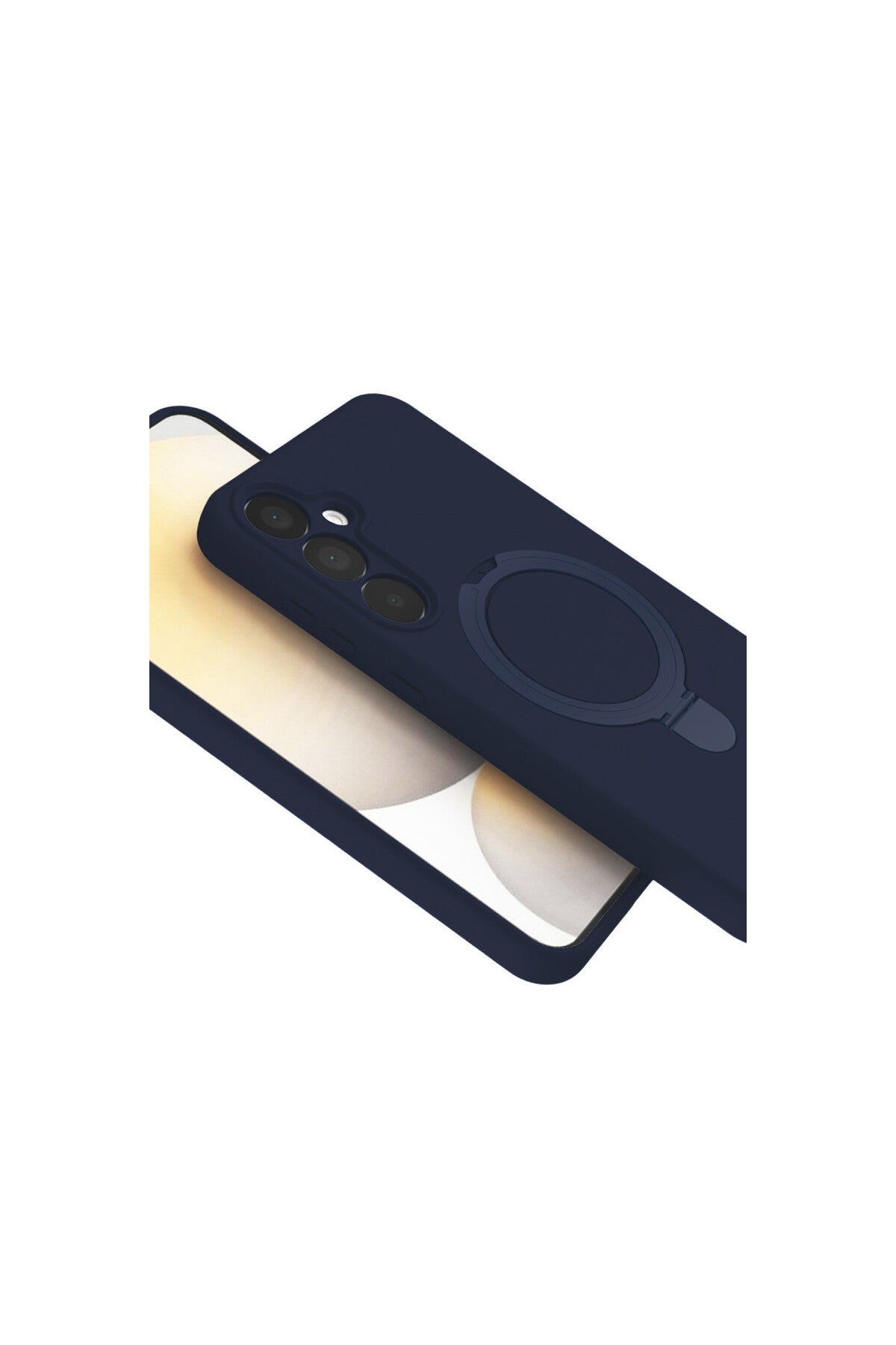 Samsung Galaxy A25 5G Uyumlu Regal Magsafe Standlı Kapak - Lacivert