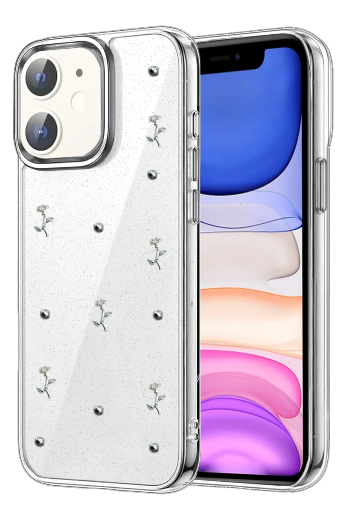 Apple iPhone 11 Uyumlu Fiyonk Desenli Kapak - Desen 4