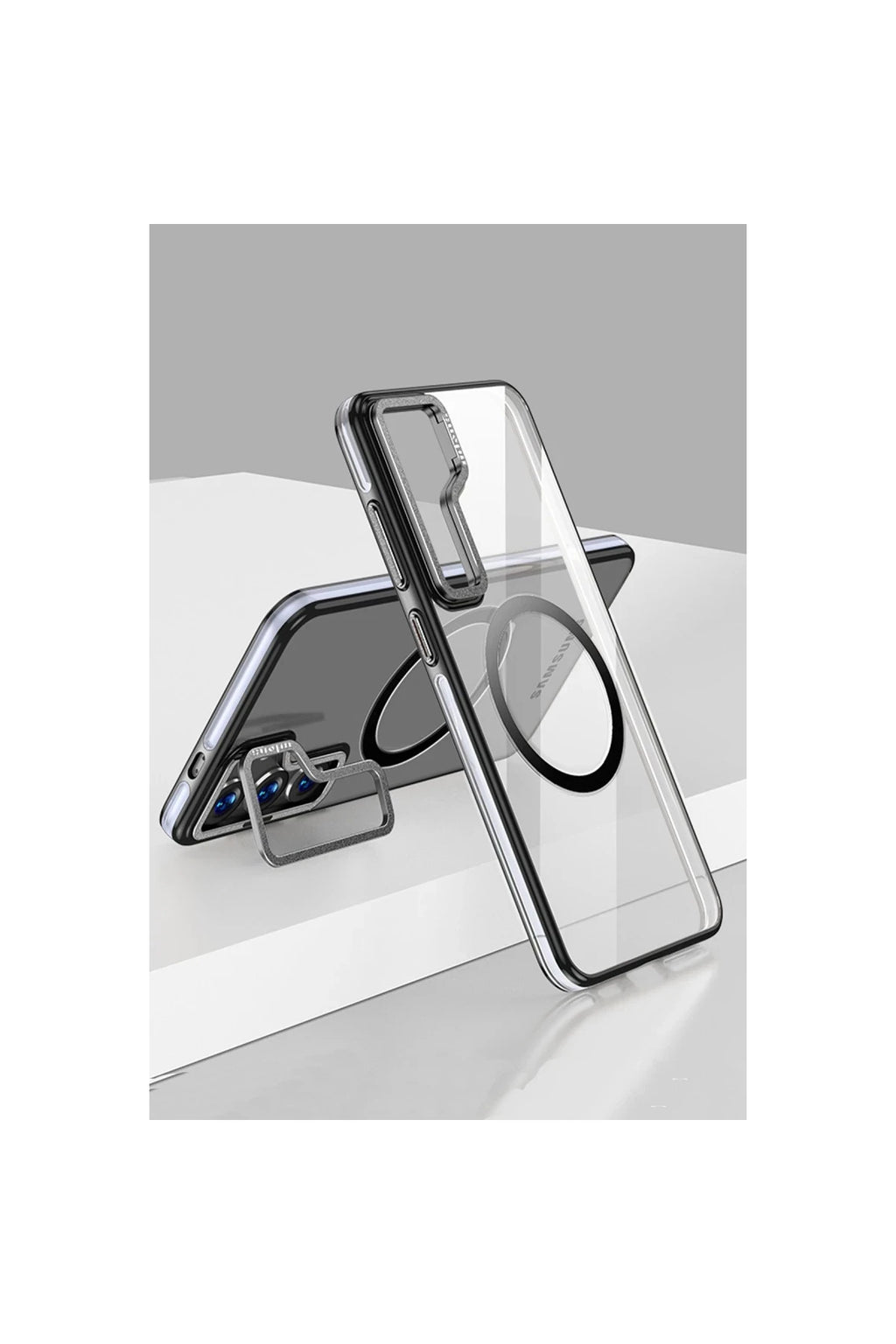 Joko Samsung Galaxy S24 Uyumlu Crystal Magsafe Kapak - Siyah