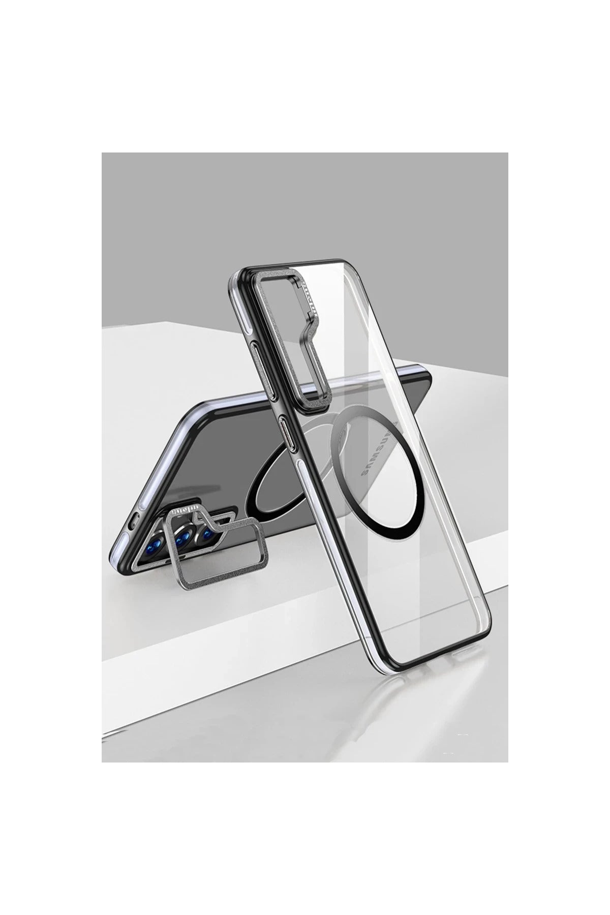 Joko Samsung Galaxy S24 Uyumlu Crystal Magsafe Kapak - Siyah