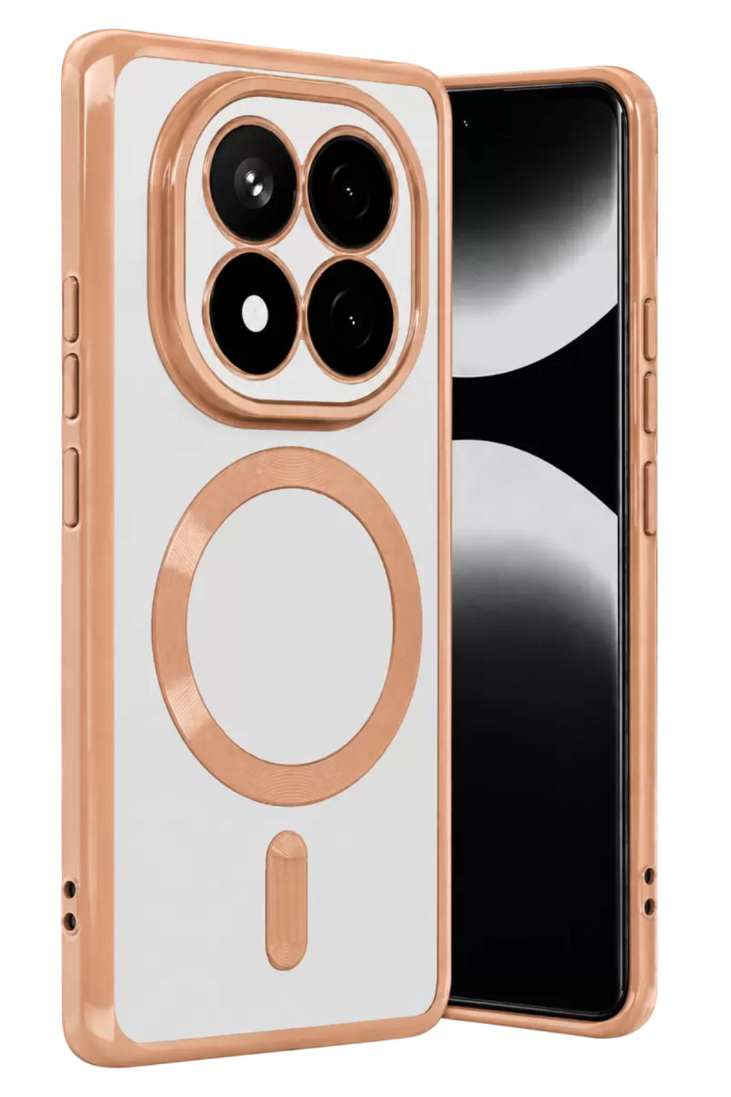 Xiaomi Redmi Note 15 4G Uyumlu Kross Magneticsafe Kapak - Rose