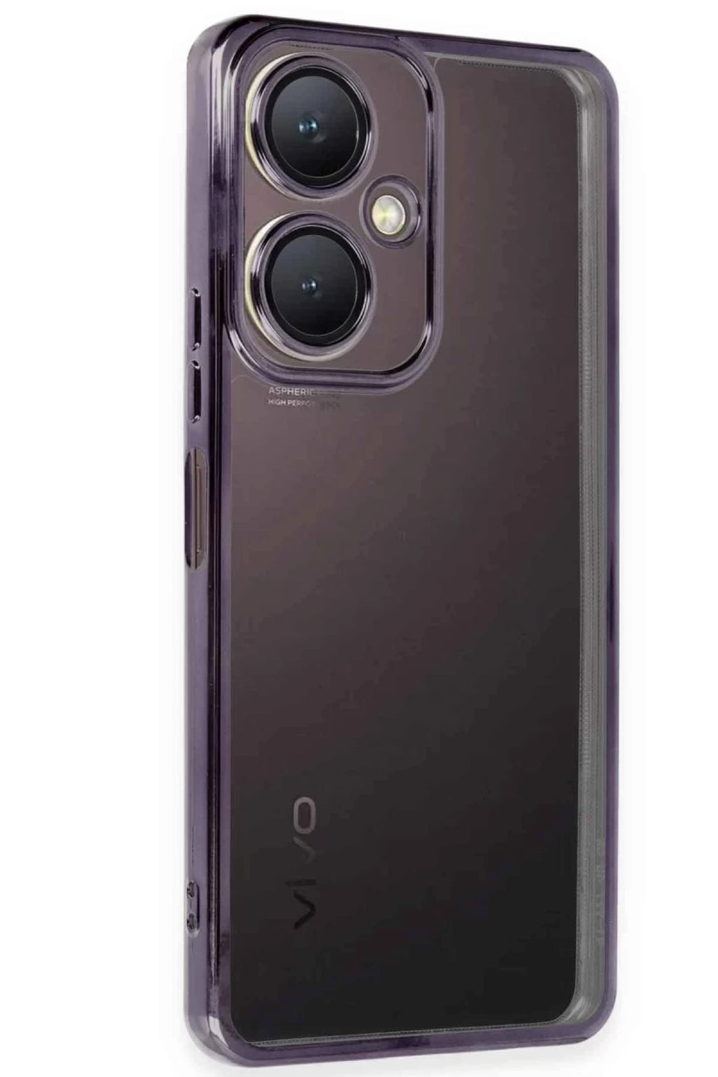 Vivo Y27 Uyumlu Kılıf Lensli Silikon - Mor