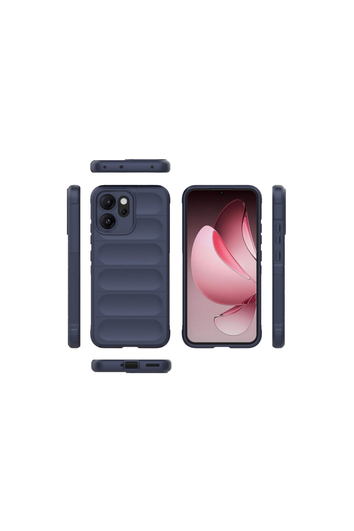 Oppo Reno 14F Uyumlu Optimum Silikon - Lacivert