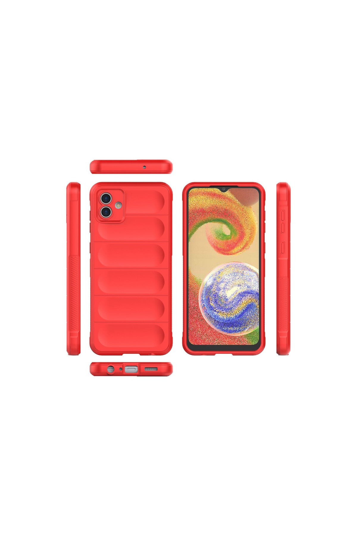 Samsung Galaxy A04 Uyumlu Kılıf Optimum Silikon - Kırmızı