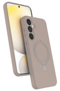 Samsung Galaxy A25 5G Uyumlu Regal Magsafe Standlı Kapak - Çöl Titanyum