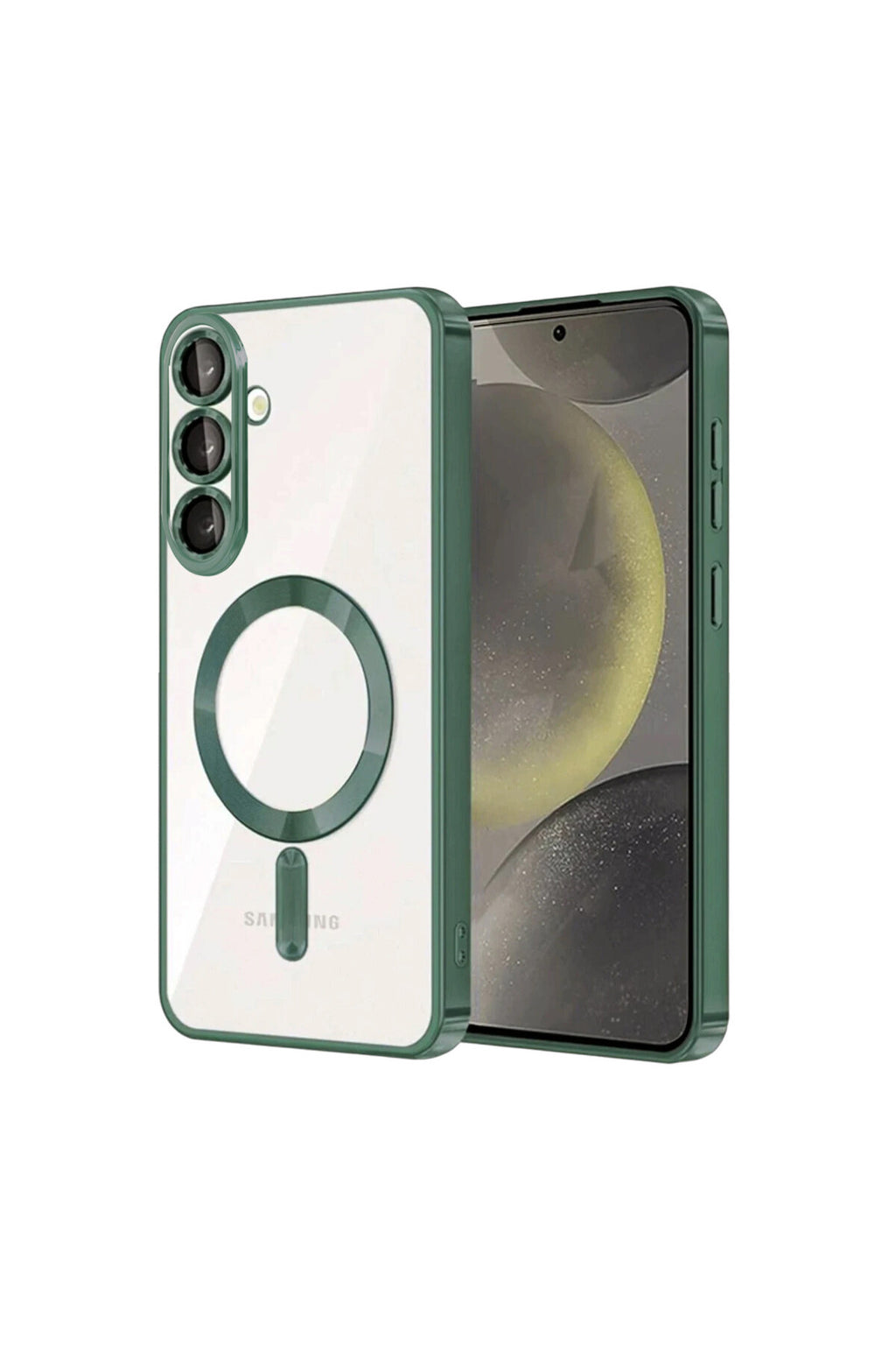 Samsung Galaxy A57 5G Uyumlu Kross Magneticsafe Kapak - Koyu Yeşil