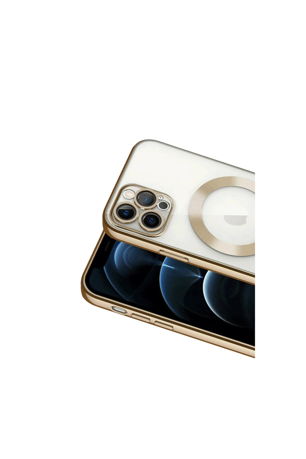 Apple iPhone 13 Pro Uyumlu Kılıf Kross Magneticsafe Kapak - Gold