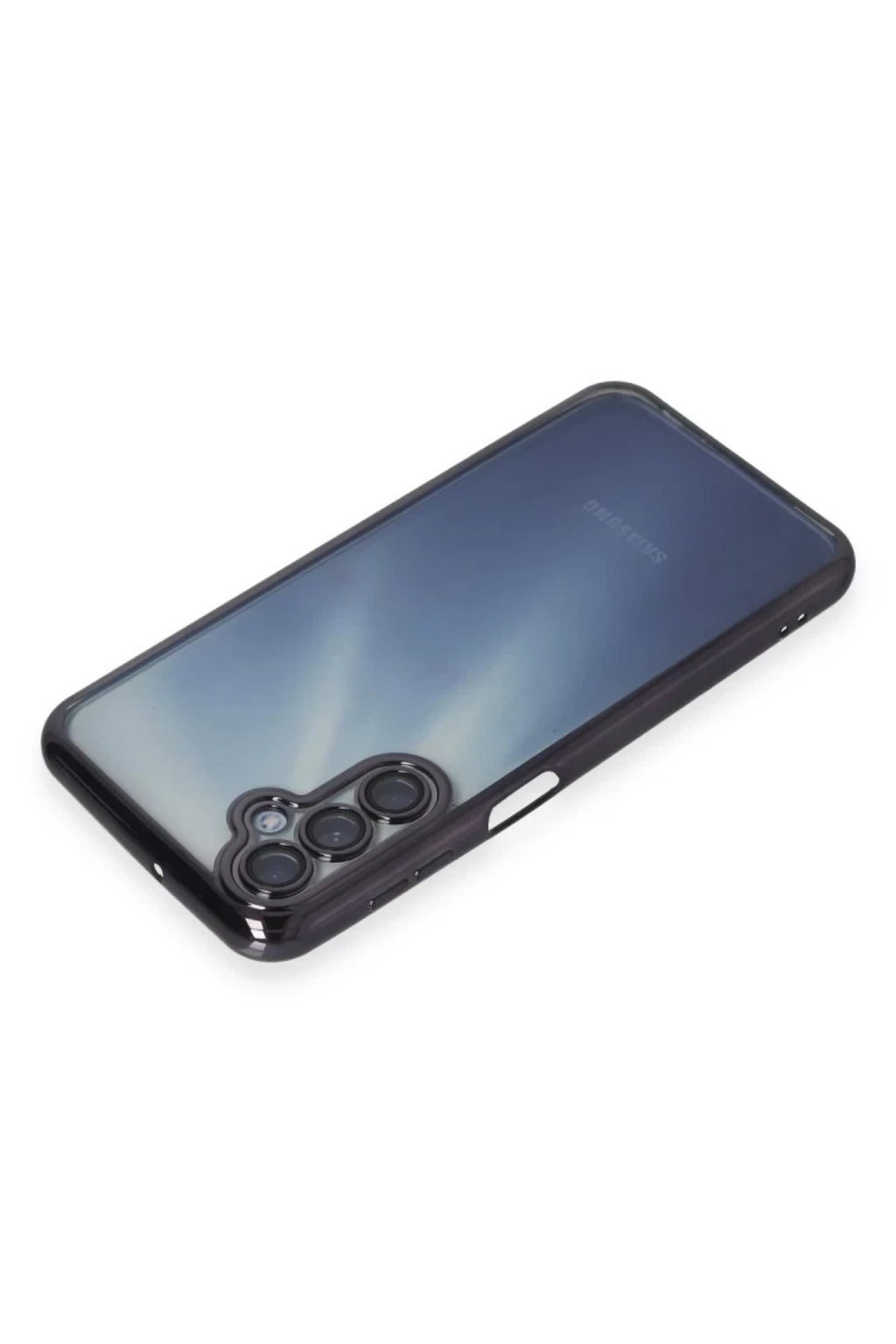 Samsung Galaxy A15 4G Uyumlu Kılıf Lensli Silikon - Mor