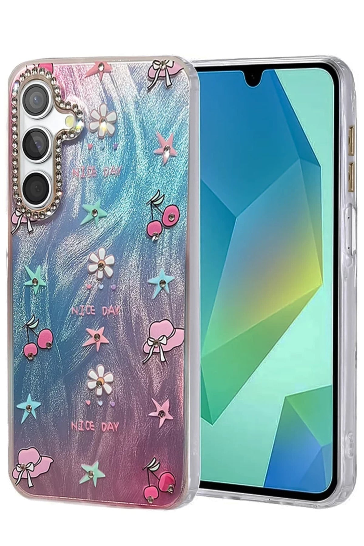 Samsung Galaxy S25 Uyumlu Kılıf Blade Aynalı Desenli Kapak - Desen 4