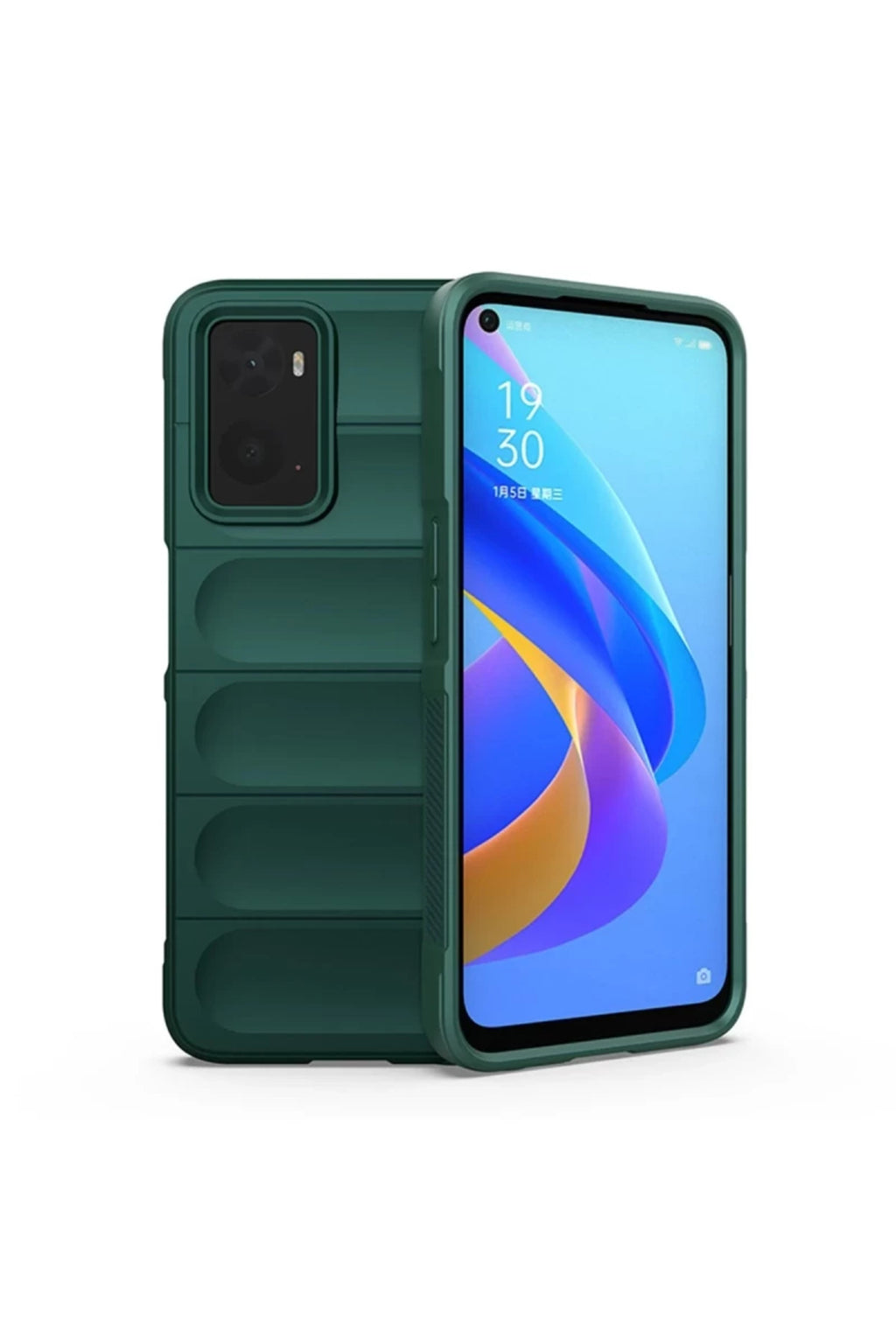 Realme 9i 4G Uyumlu Kılıf Optimum Silikon - Koyu Yeşil