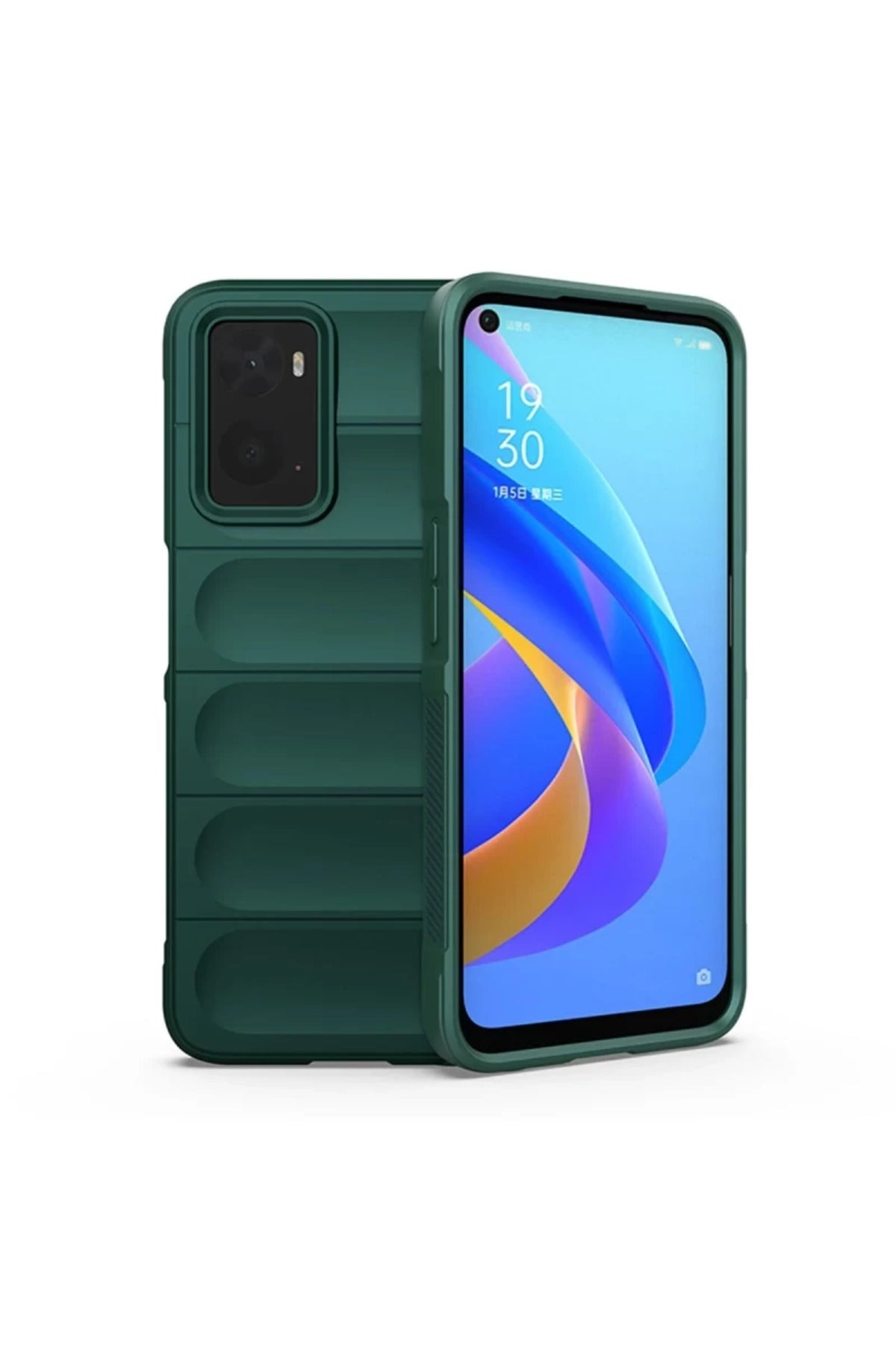 Realme 9i 4G Uyumlu Kılıf Optimum Silikon - Koyu Yeşil