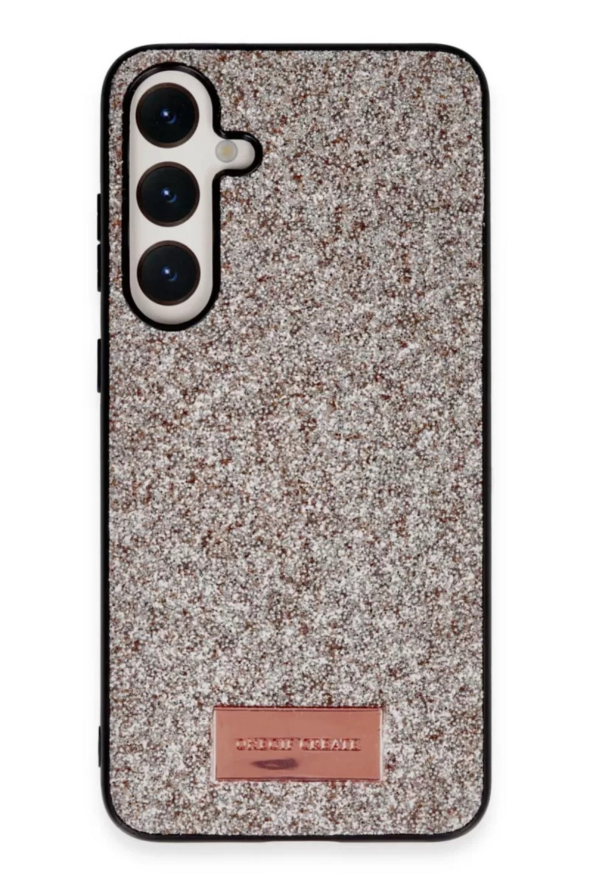 Onegif Samsung Galaxy A05S Uyumlu Bright Simli Kapak - Gold