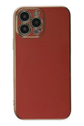 Apple iPhone 15 Pro Max Uyumlu Kılıf Volet Silikon - Kırmızı