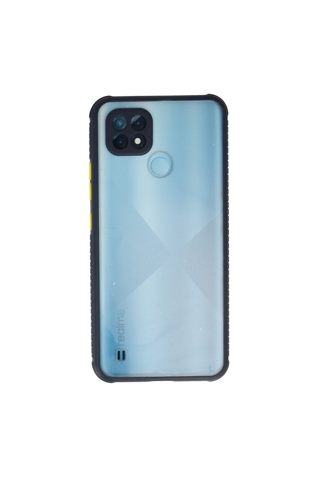 Realme C21 Uyumlu Kılıf Miami Şeffaf Silikon - Lacivert
