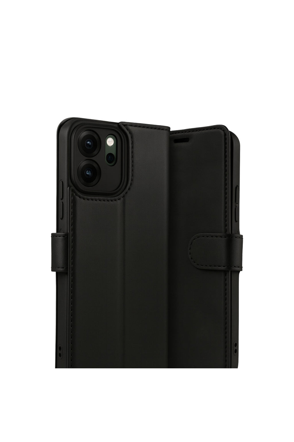 Oppo Reno 14F Uyumlu Trend S Plus Kapaklı Kılıf - Siyah
