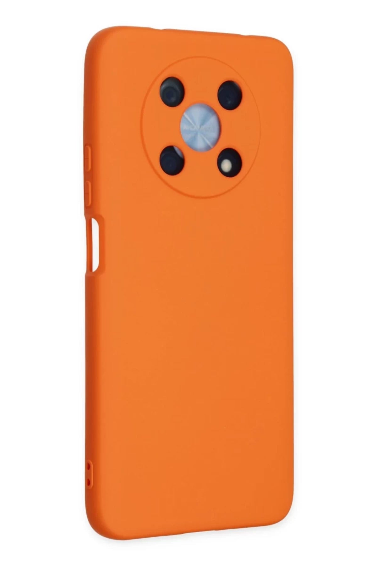 Huawei Nova Y90 Uyumlu Kılıf Nano içi Kadife Silikon - Turuncu