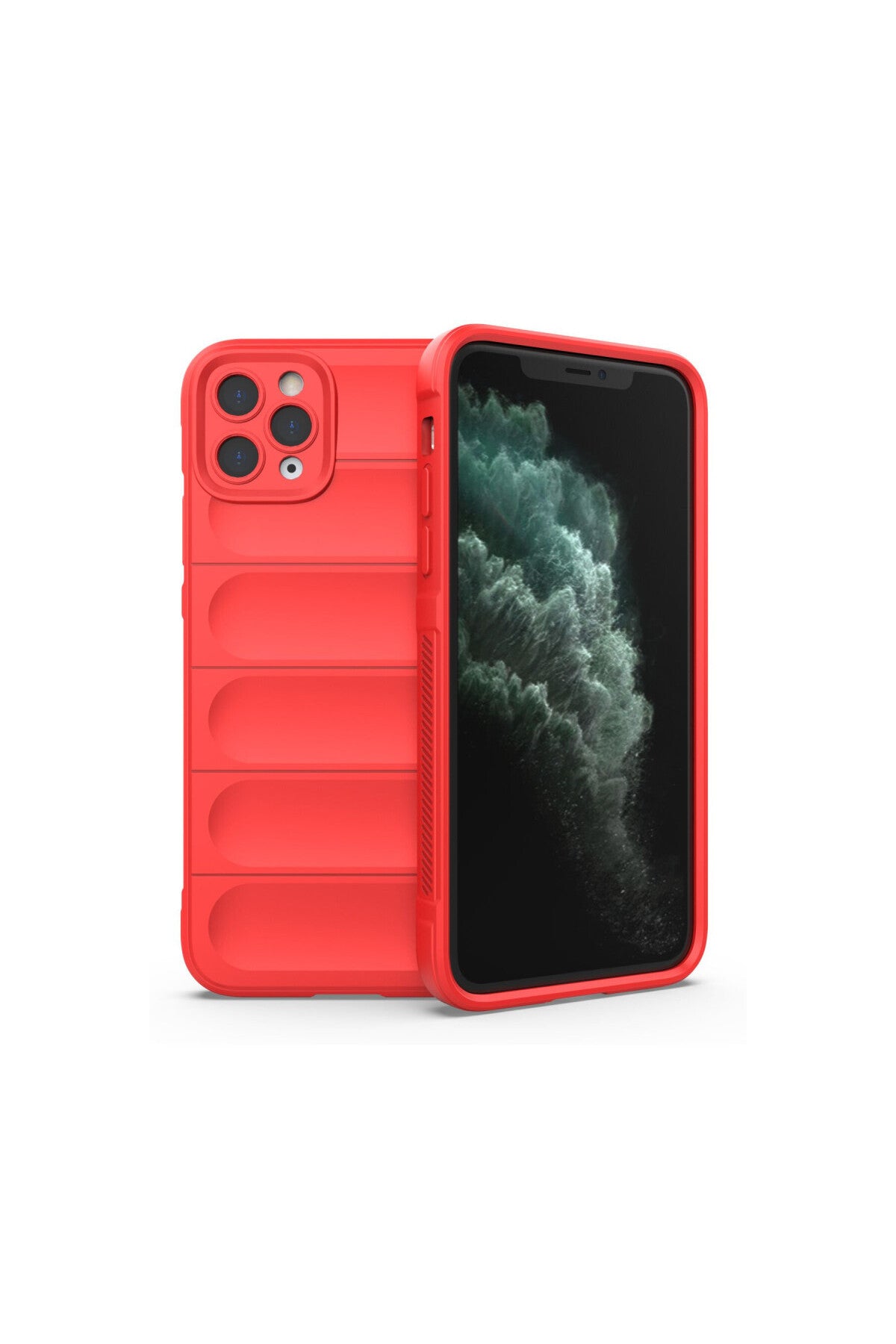 Apple iPhone 11 Pro Uyumlu Kılıf Optimum Silikon - Kırmızı