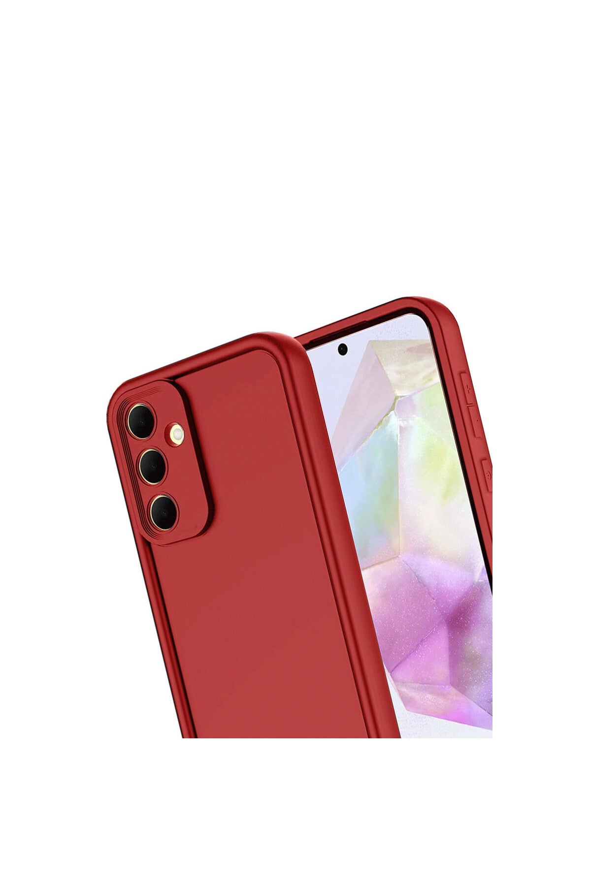 Samsung Galaxy A17 5G Uyumlu Viera Silikon - Kırmızı