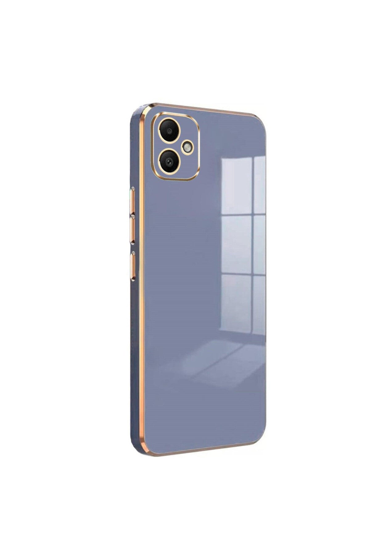 Samsung Galaxy A05 Uyumlu Kılıf Volet Silikon - Mavi