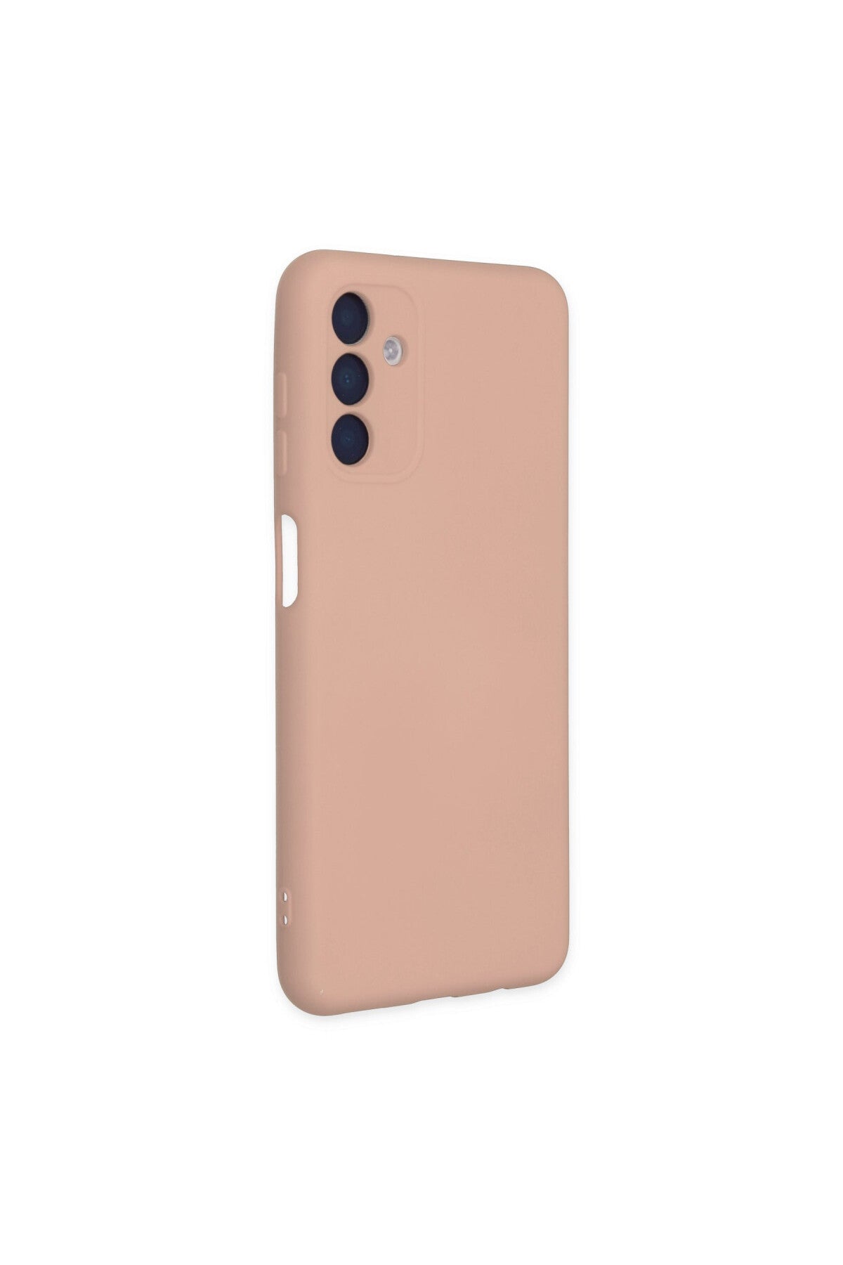 Samsung Galaxy A04S Uyumlu Kılıf Nano içi Kadife Silikon - Pudra