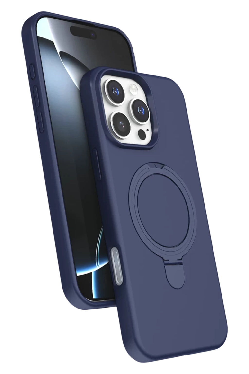 Apple iPhone 16 Pro Max Uyumlu Regal Magsafe Standlı Kapak - Lacivert