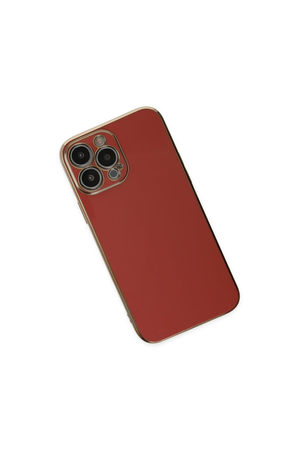 Apple iPhone 15 Pro Max Uyumlu Kılıf Volet Silikon - Kırmızı