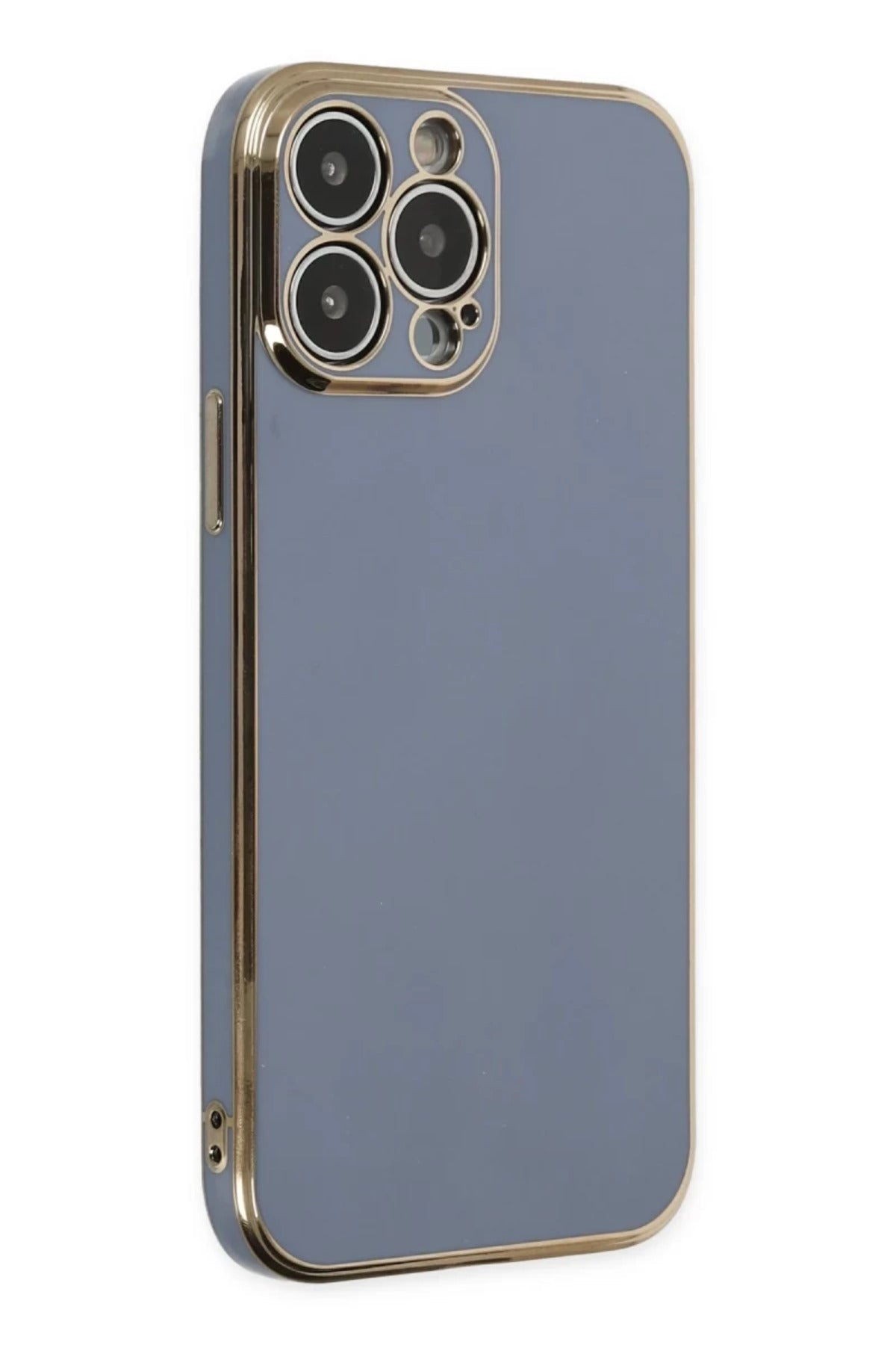Apple iPhone 14 Pro Uyumlu Kılıf Volet Silikon - Mavi