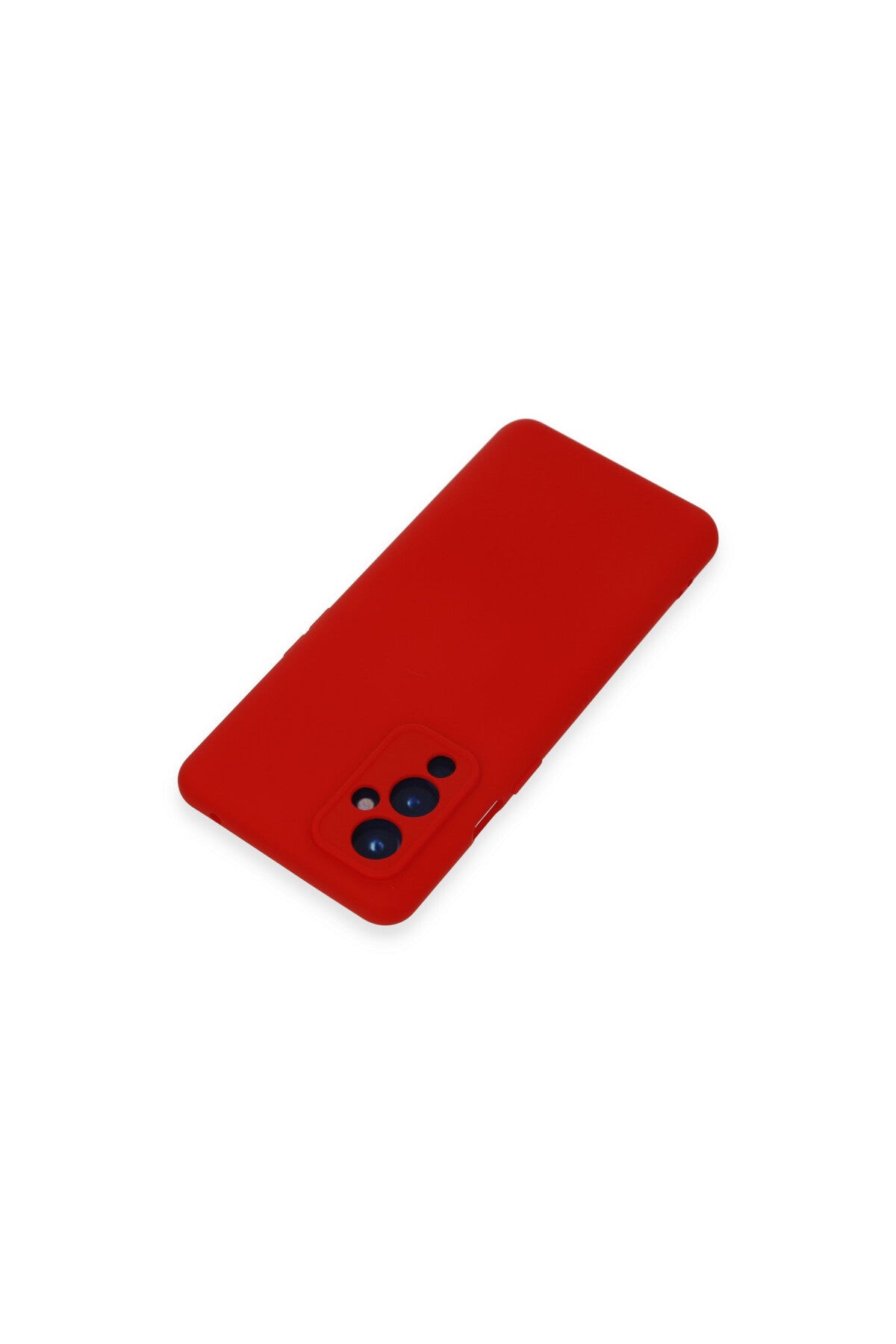 One Plus 9 Kılıf Nano içi Kadife Silikon - Kırmızı