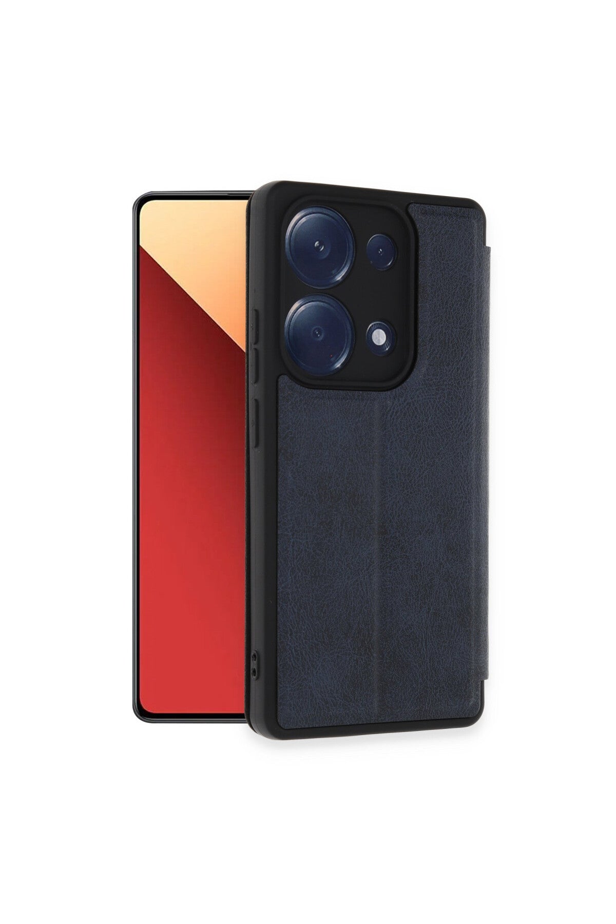 Xiaomi Redmi Note 13 Pro 4G Uyumlu Kılıf Flip Cover - Lacivert