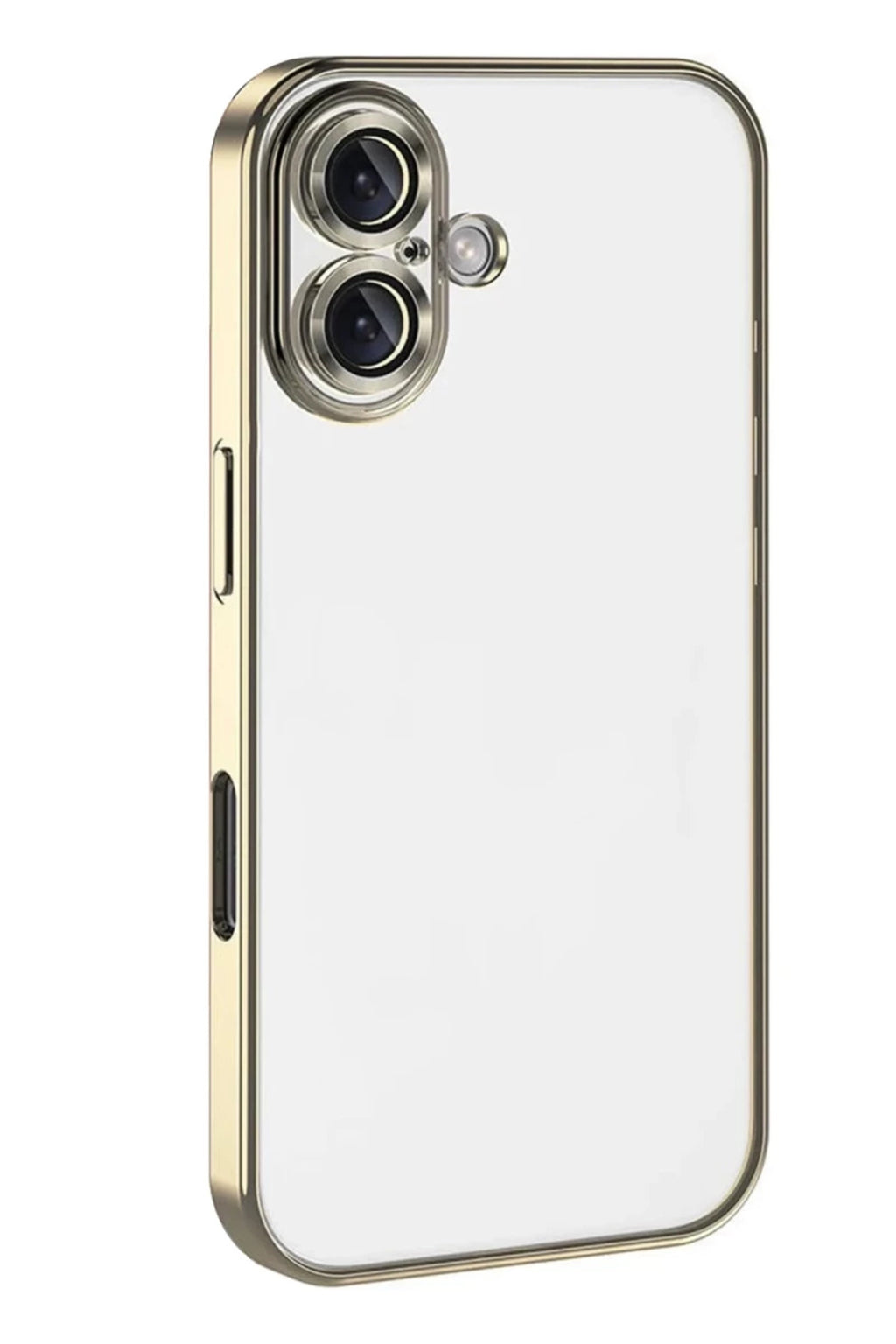 Apple iPhone 17 Uyumlu Lensli Silikon - Gold
