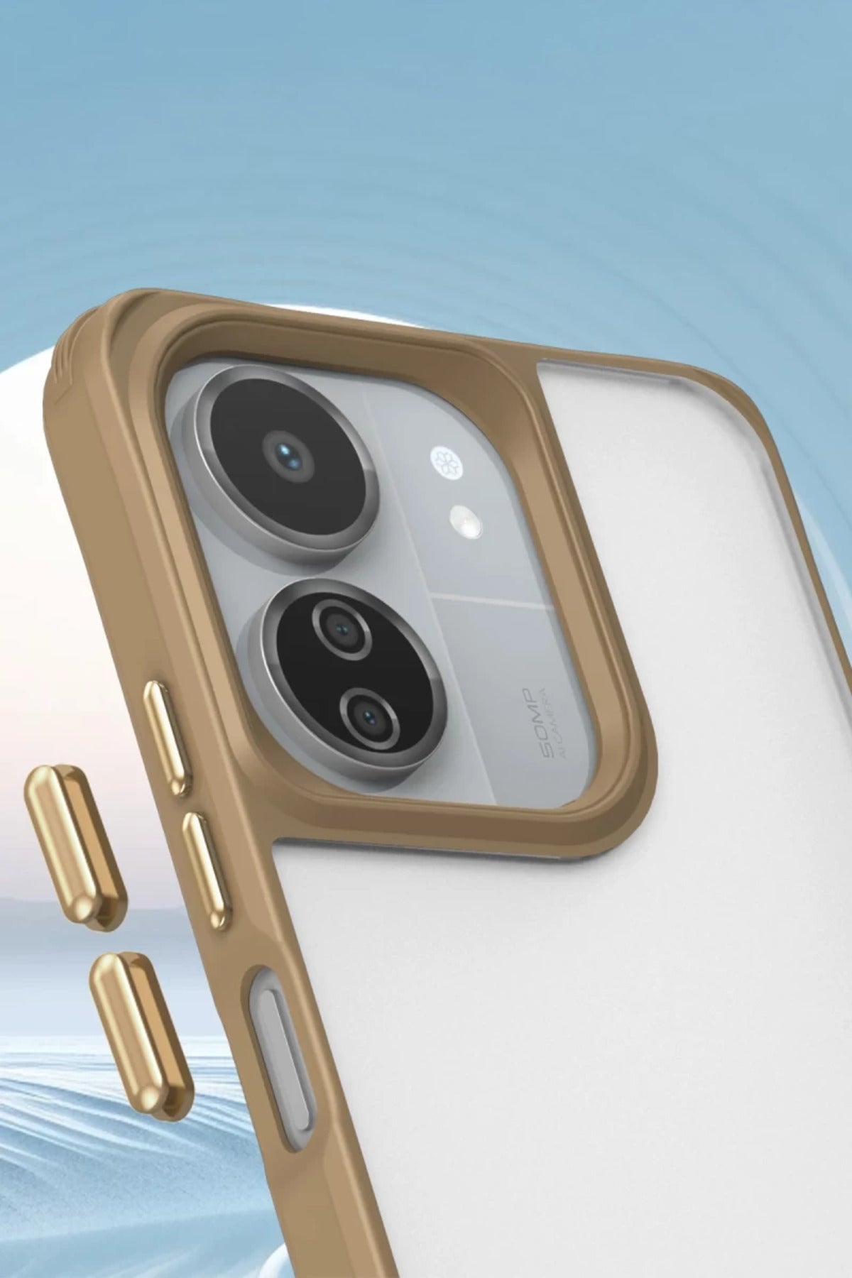 Xiaomi Redmi 13C Uyumlu Kılıf Penta Silikon Kılıf - Çöl Titanyum