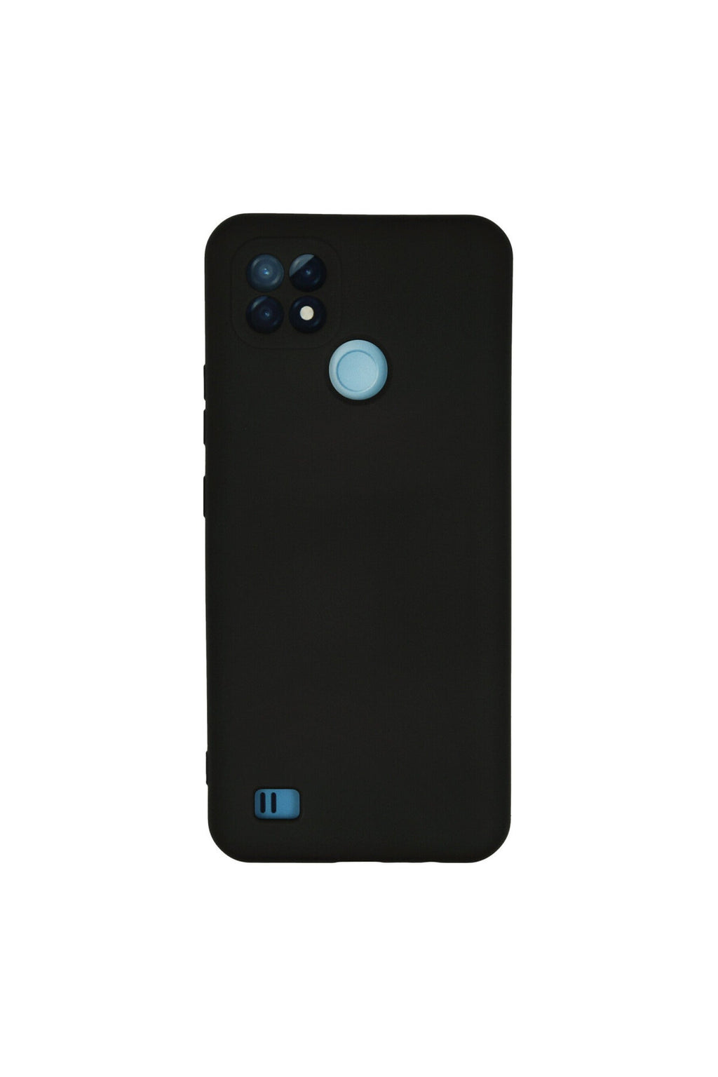 Realme C21 Uyumlu Kılıf Nano içi Kadife Silikon - Siyah
