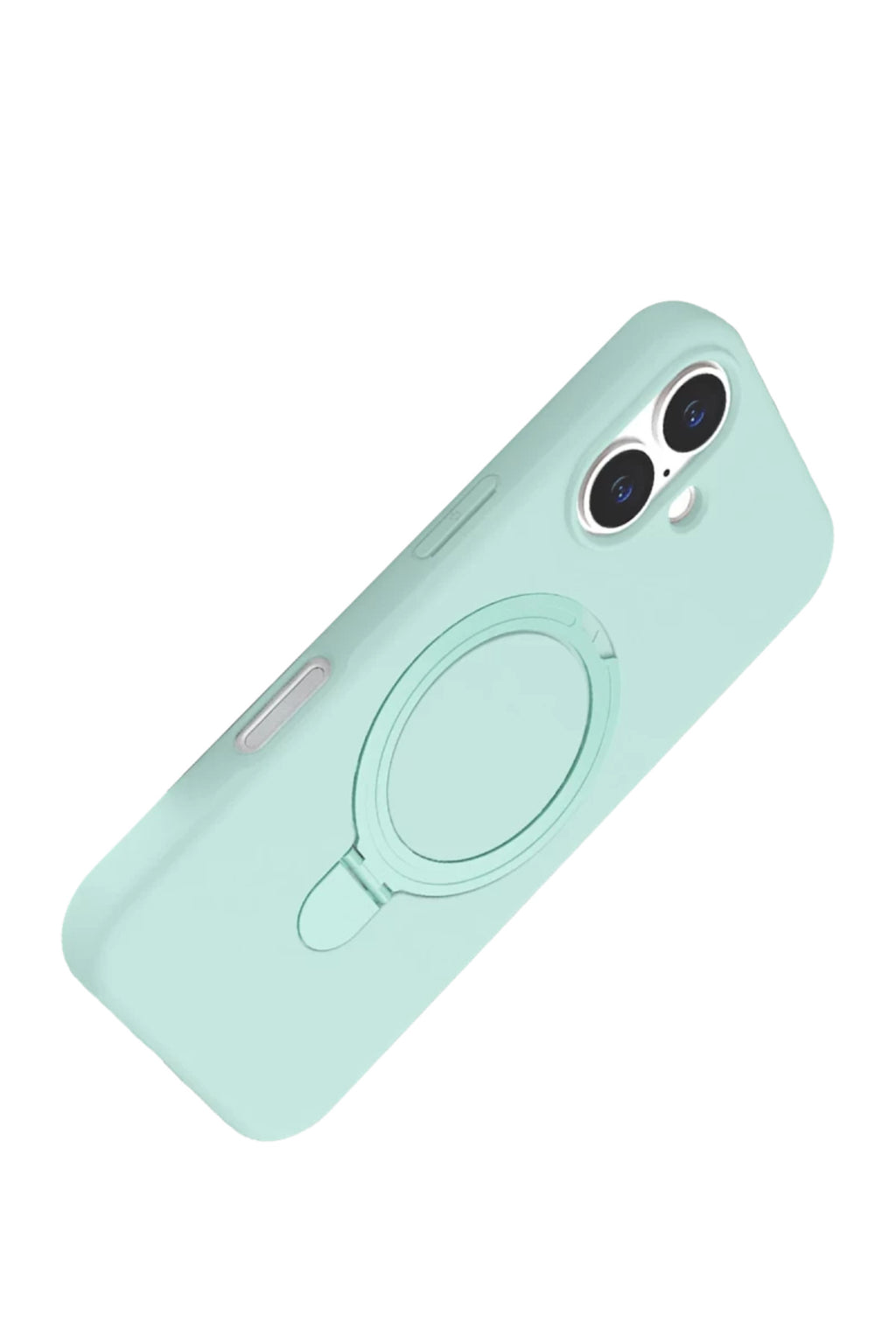 Apple iPhone 16 Uyumlu Regal Magsafe Standlı Kapak - Su Yeşili