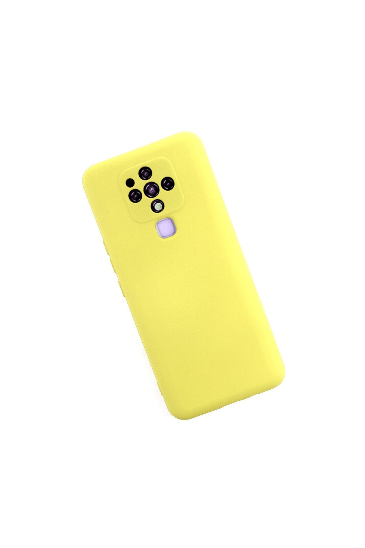 Tecno Camon 16 Uyumlu Kılıf Nano içi Kadife Silikon - Sarı