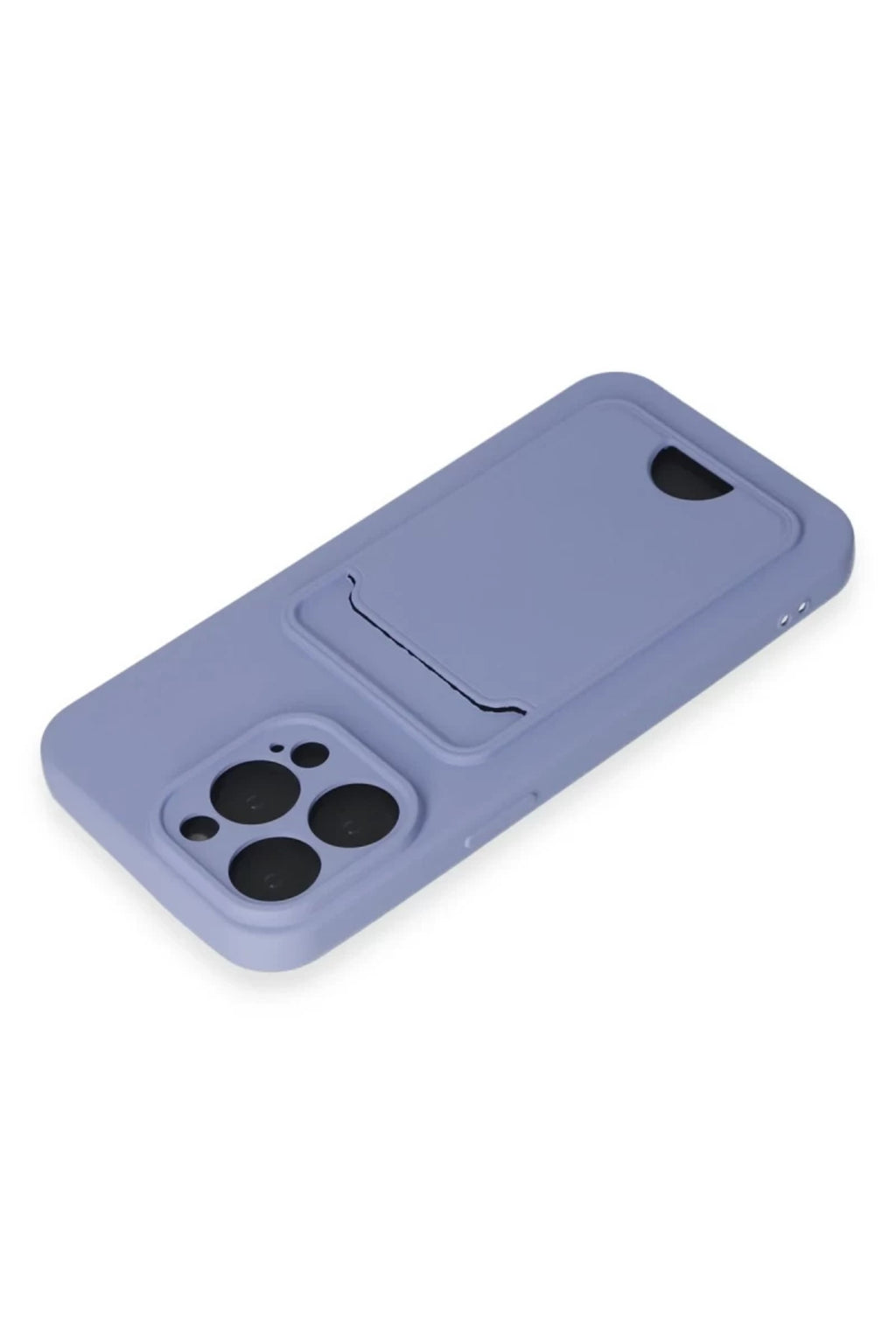 Apple iPhone 14 Pro Max Uyumlu Kılıf Kelvin Kartvizitli Silikon - Lila