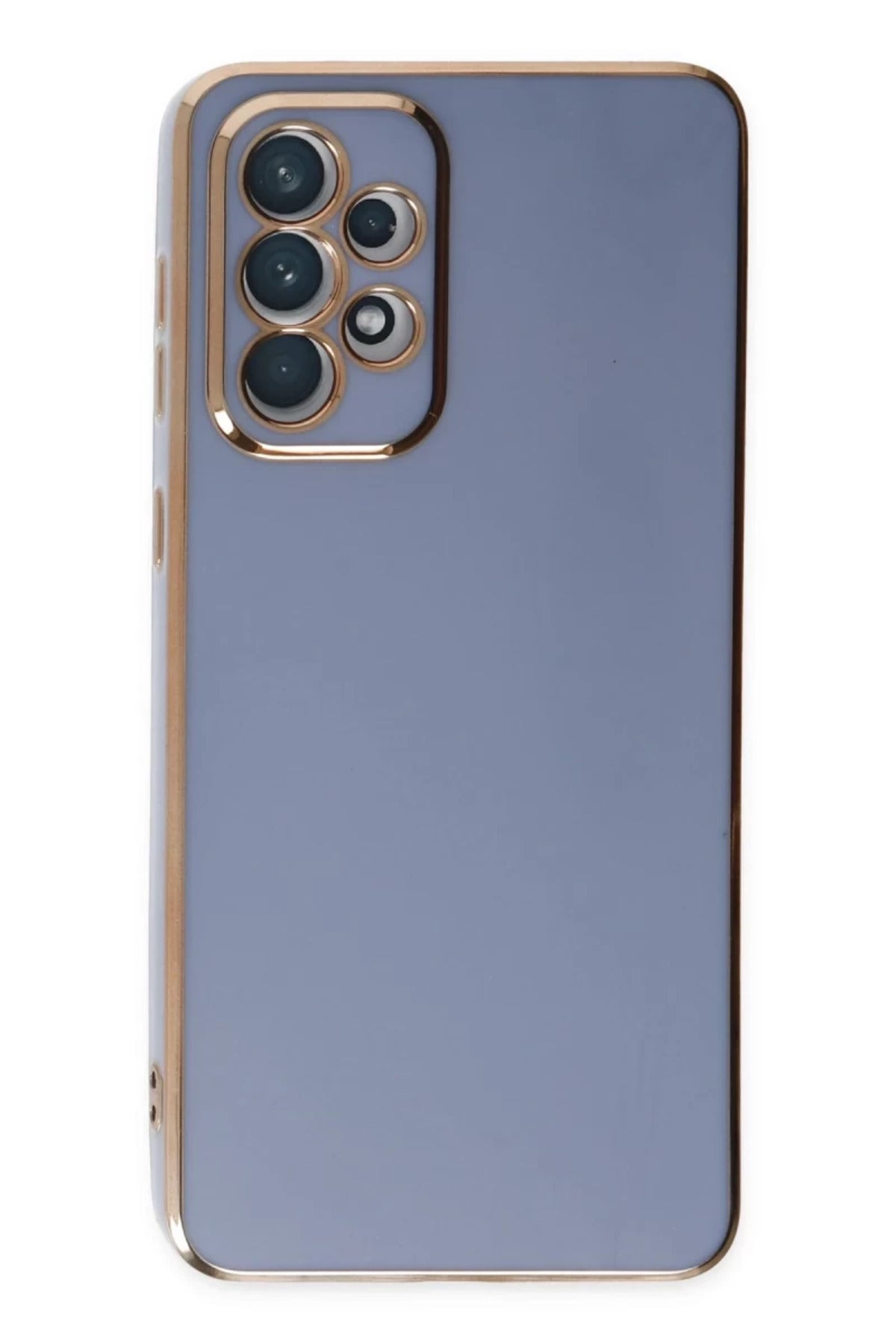 Samsung Galaxy A73 5G Uyumlu Kılıf Volet Silikon - Mavi