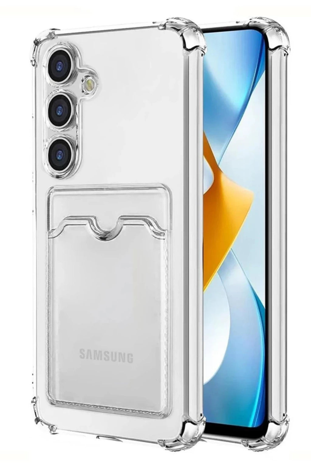 Samsung Galaxy S24 Plus Uyumlu Kılıf Kart Şeffaf Silikon - Şeffaf