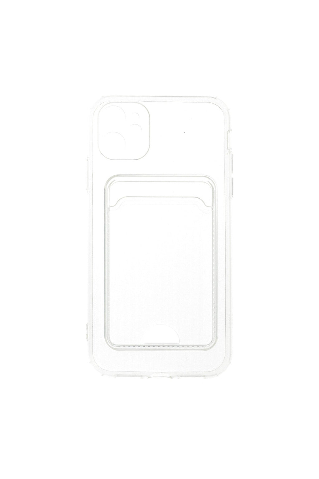 Apple iPhone 11 Uyumlu Kılıf Kart Şeffaf Silikon - Şeffaf