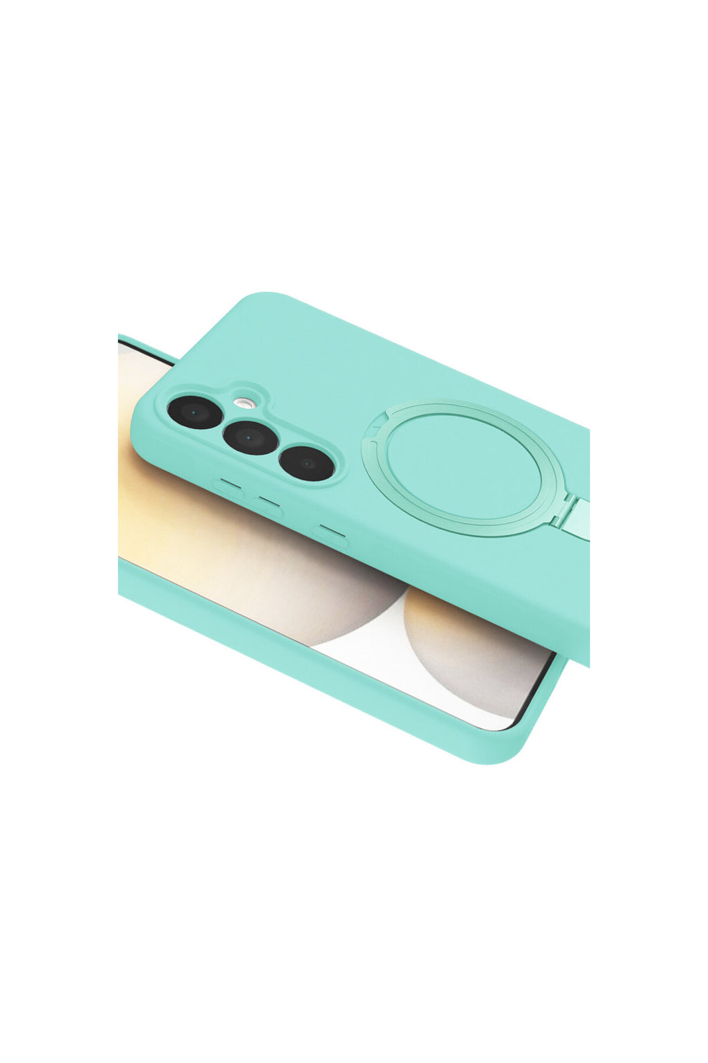Samsung Galaxy A25 5G Uyumlu Regal Magsafe Standlı Kapak - Su Yeşili