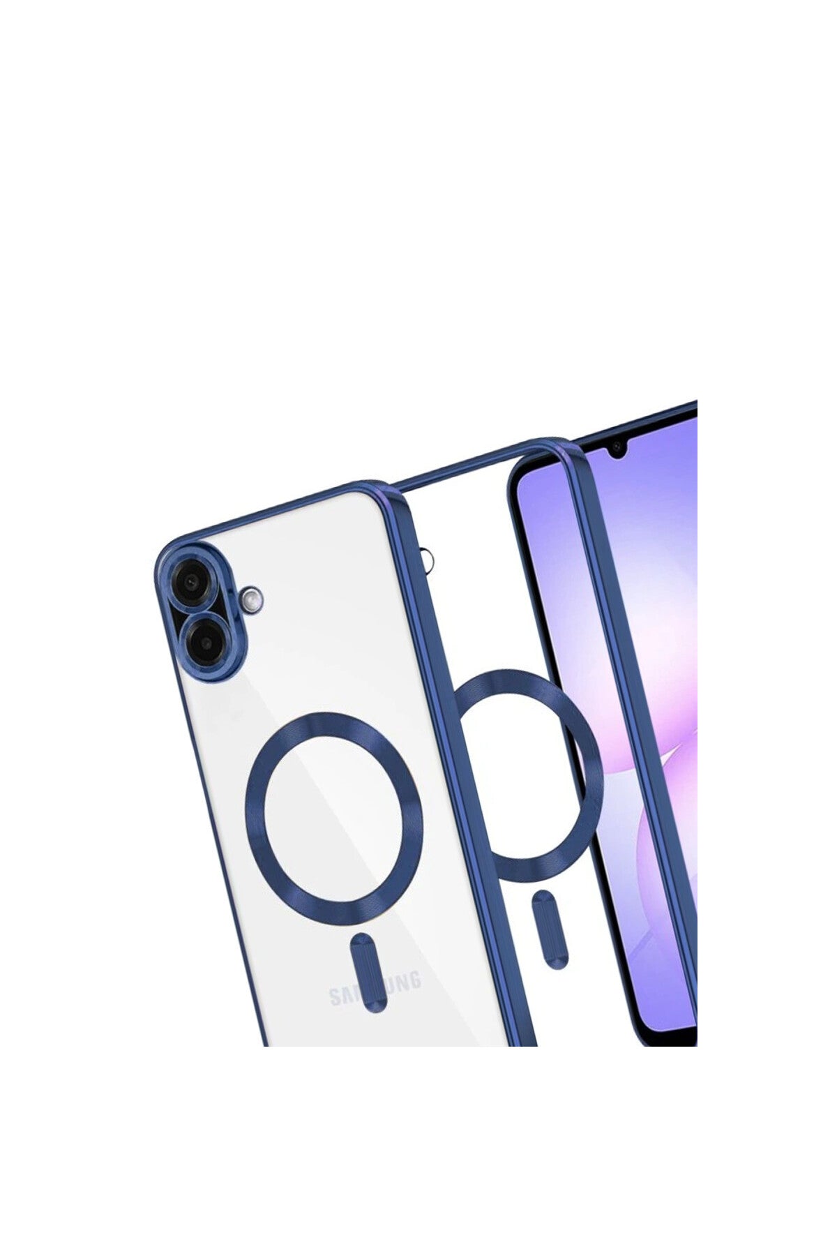 Samsung Galaxy A07 4G Uyumlu Kross Magneticsafe Kapak - Lacivert
